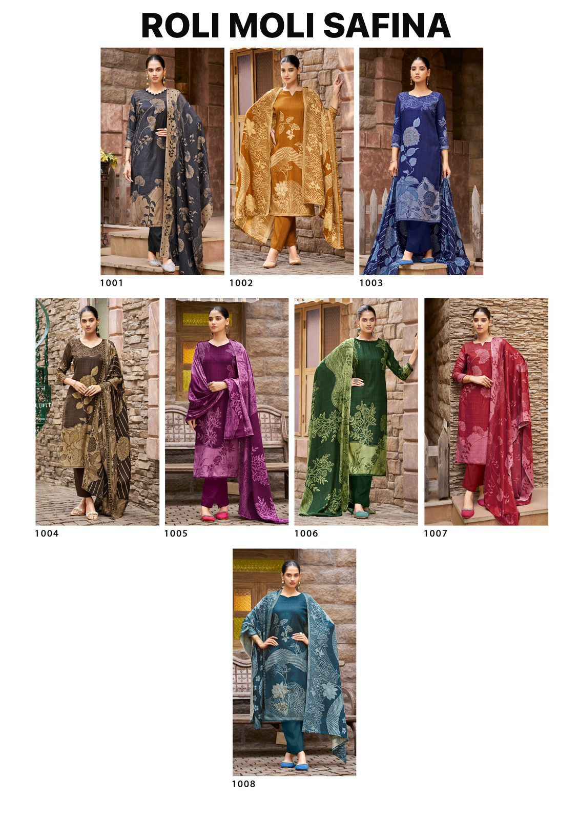ROLI MOLI SAFINA PASHMINA DRESS MATERIAL AT WHOLESALE PRICE