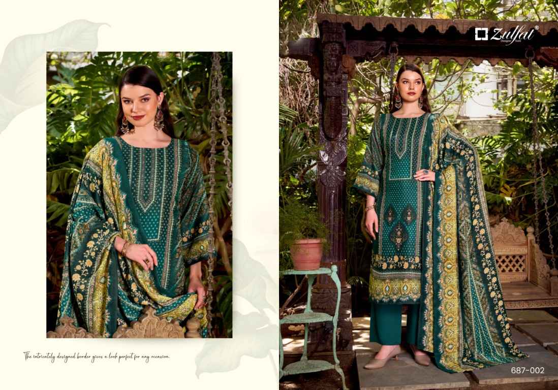 ZULFAT BEGUM PURE WOOLLEN PASHMINA DRESS MATERIAL AT WHOLESALE PRICE