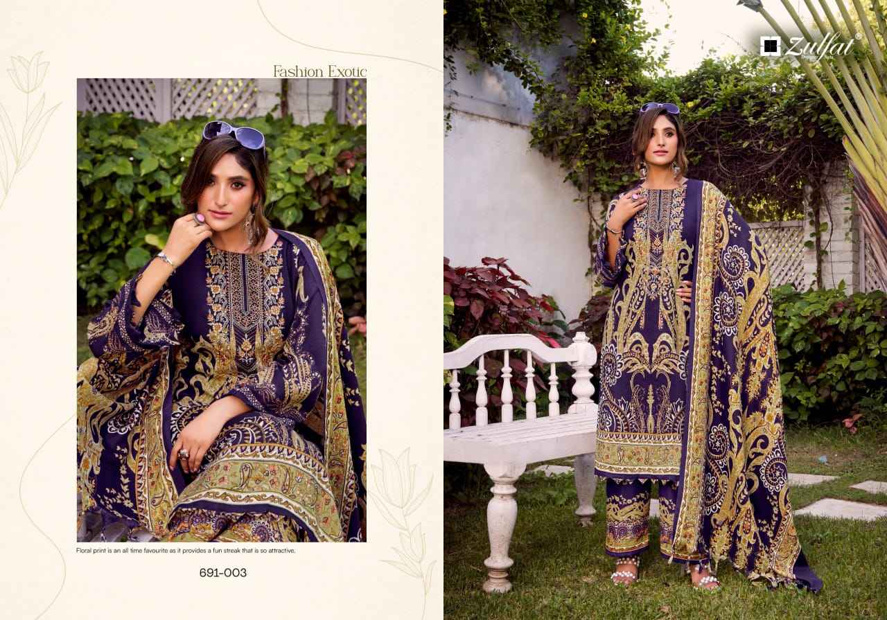 ZULFAT JANNAT AZ PURE WOOLLEN PASHMINA DRESS MATERIAL AT WHOLESALE PRICE