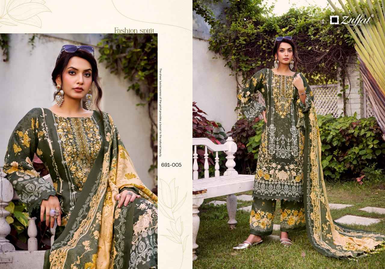 ZULFAT JANNAT AZ PURE WOOLLEN PASHMINA DRESS MATERIAL AT WHOLESALE PRICE