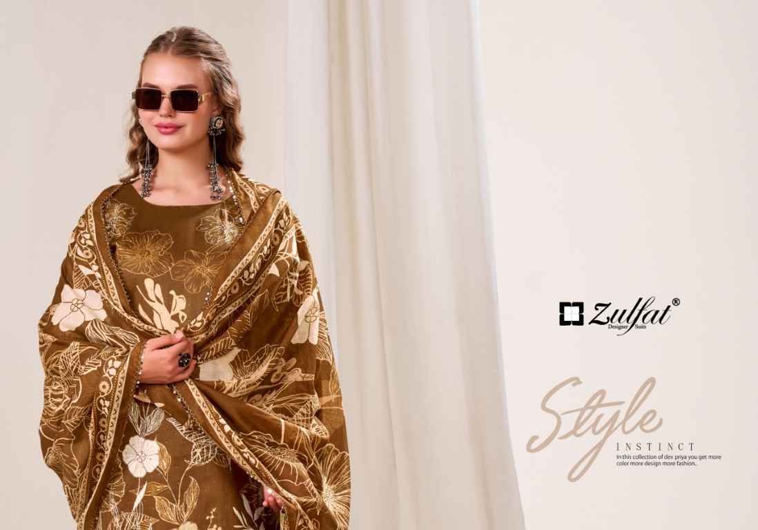 ZULFAT LATIFA PURE JAM COTTON SATIN DRESS MATERIAL AT WHOLESALE PRICE