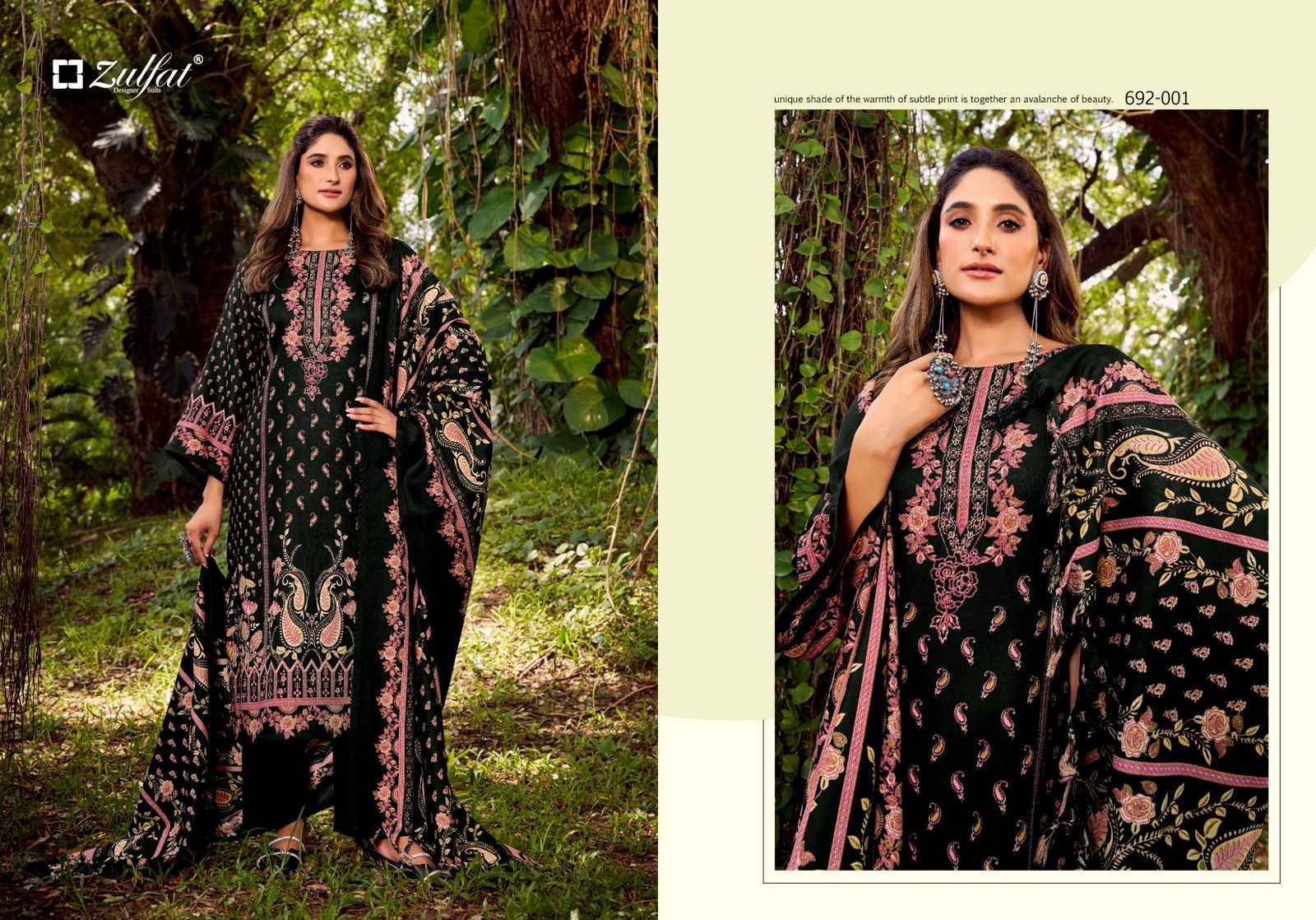 ZULFAT NAAZ PURE WOOLLEN PASHMINA DRESS MATERIAL AT WHOLESALE PRICE