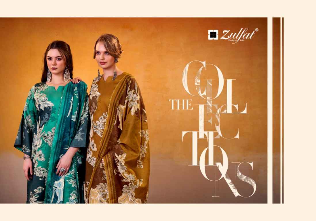 ZULFAT SHADIYA PURE JAM COTTON SATIN HANDWORK DRESS MATERIAL AT WHOLESALE PRICE