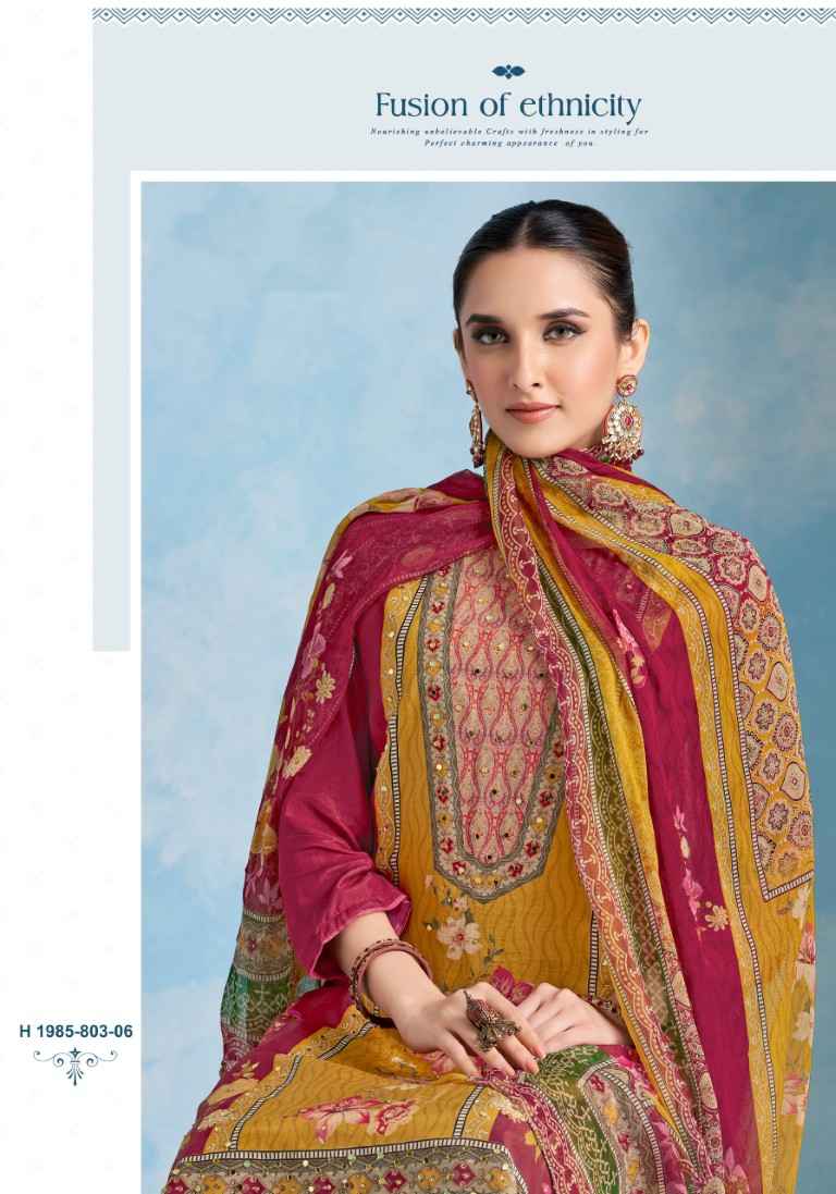 ALOK CRAZY-3 VISCOSE MASLIN DIGITAL PRINT DRESS MATERIAL AT WHOLESALE PRICE