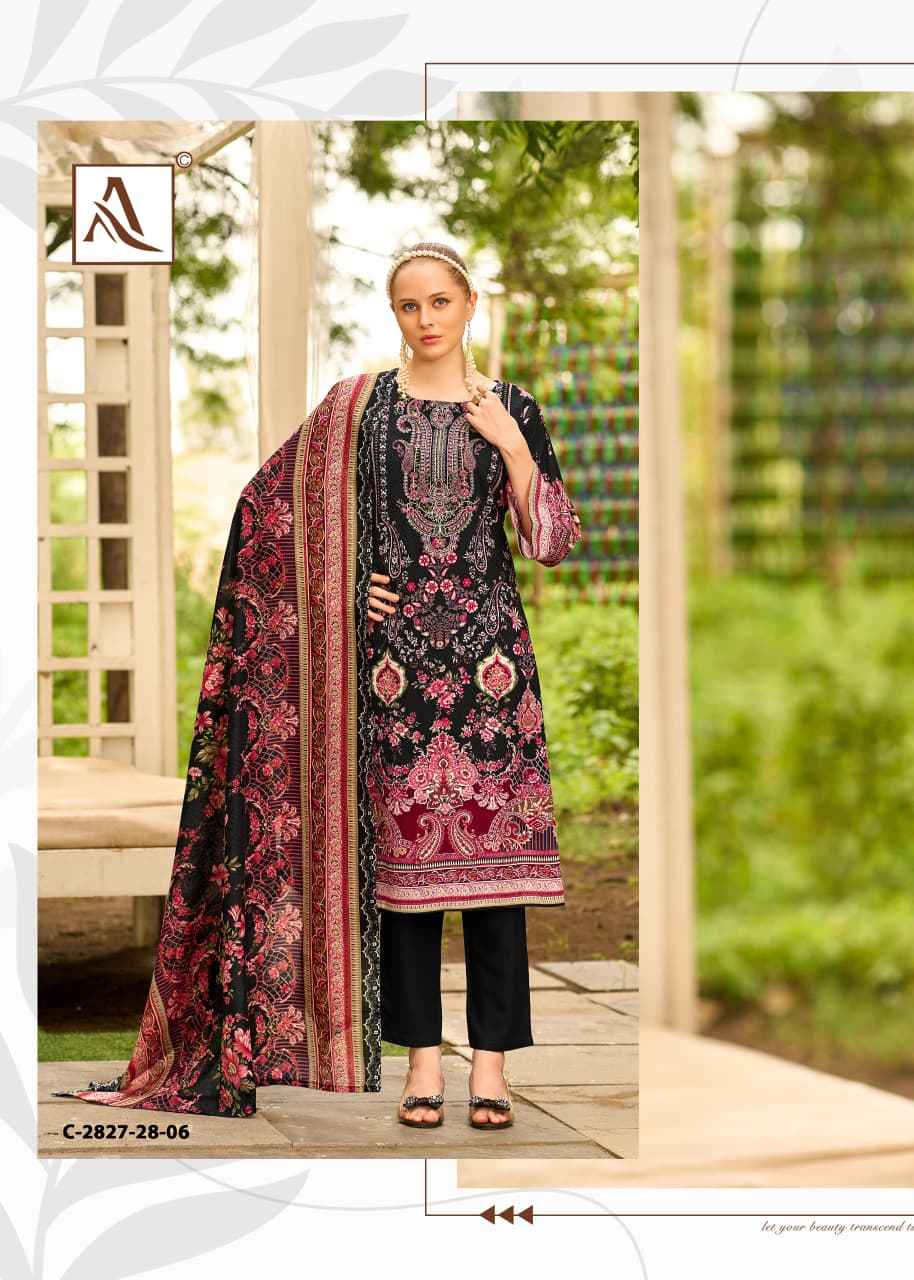 ALOK TAHIRA-3 HEAVY VISCOSE RAYON PRINT WITH EMBROIDERY DRESS MATERIAL AT WHOLESALE PRICE