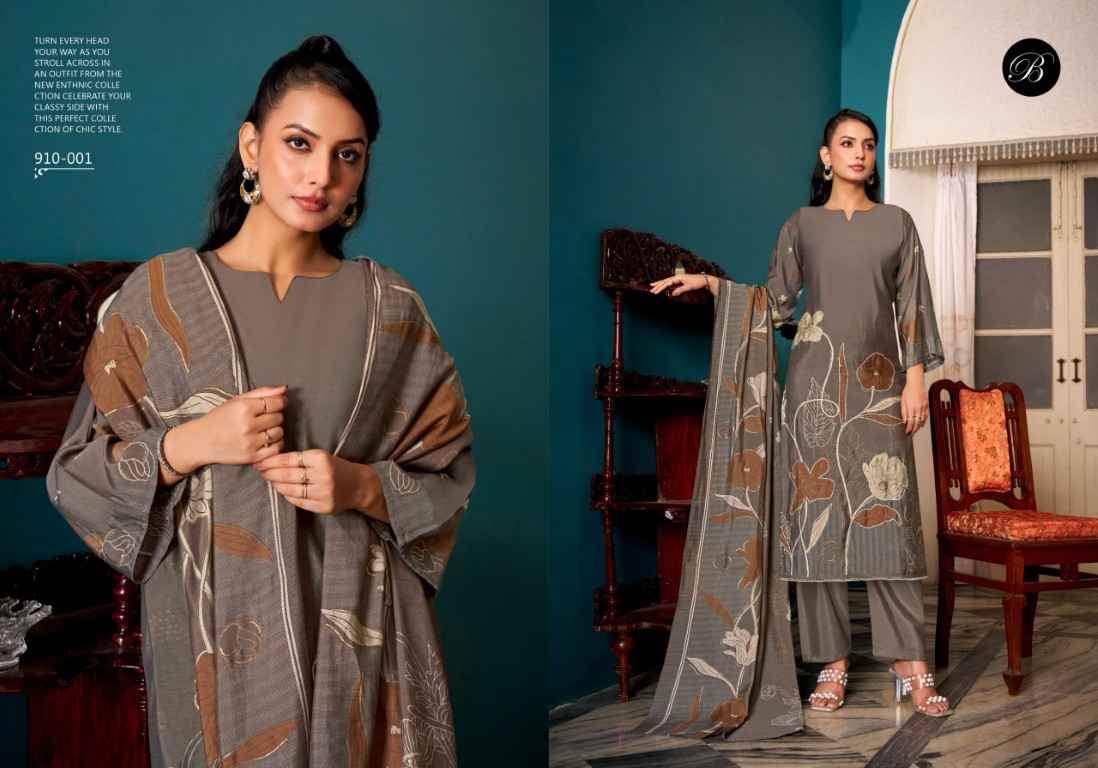 BELLIZA BETAAB PURE MODAL VISCOSE MUSLIN DRESS MATERIALFOIL PRINTED  AT WHOLESALE PRICE