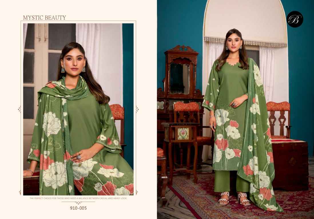 BELLIZA BETAAB PURE MODAL VISCOSE MUSLIN DRESS MATERIALFOIL PRINTED  AT WHOLESALE PRICE