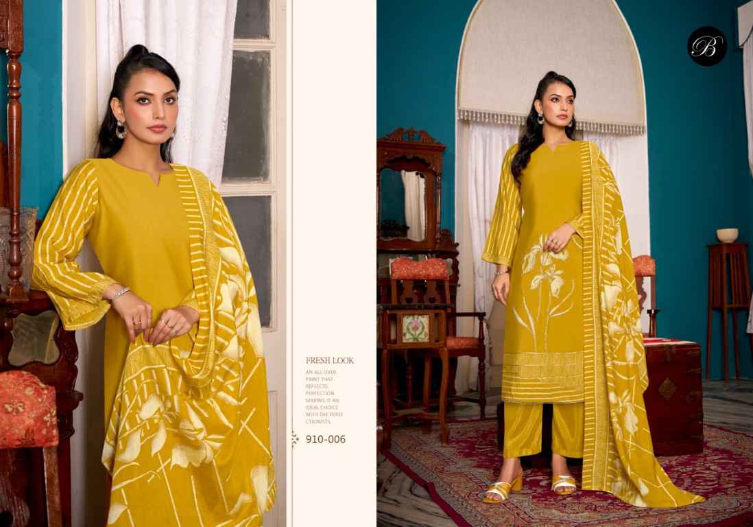 BELLIZA BETAAB PURE MODAL VISCOSE MUSLIN DRESS MATERIALFOIL PRINTED  AT WHOLESALE PRICE