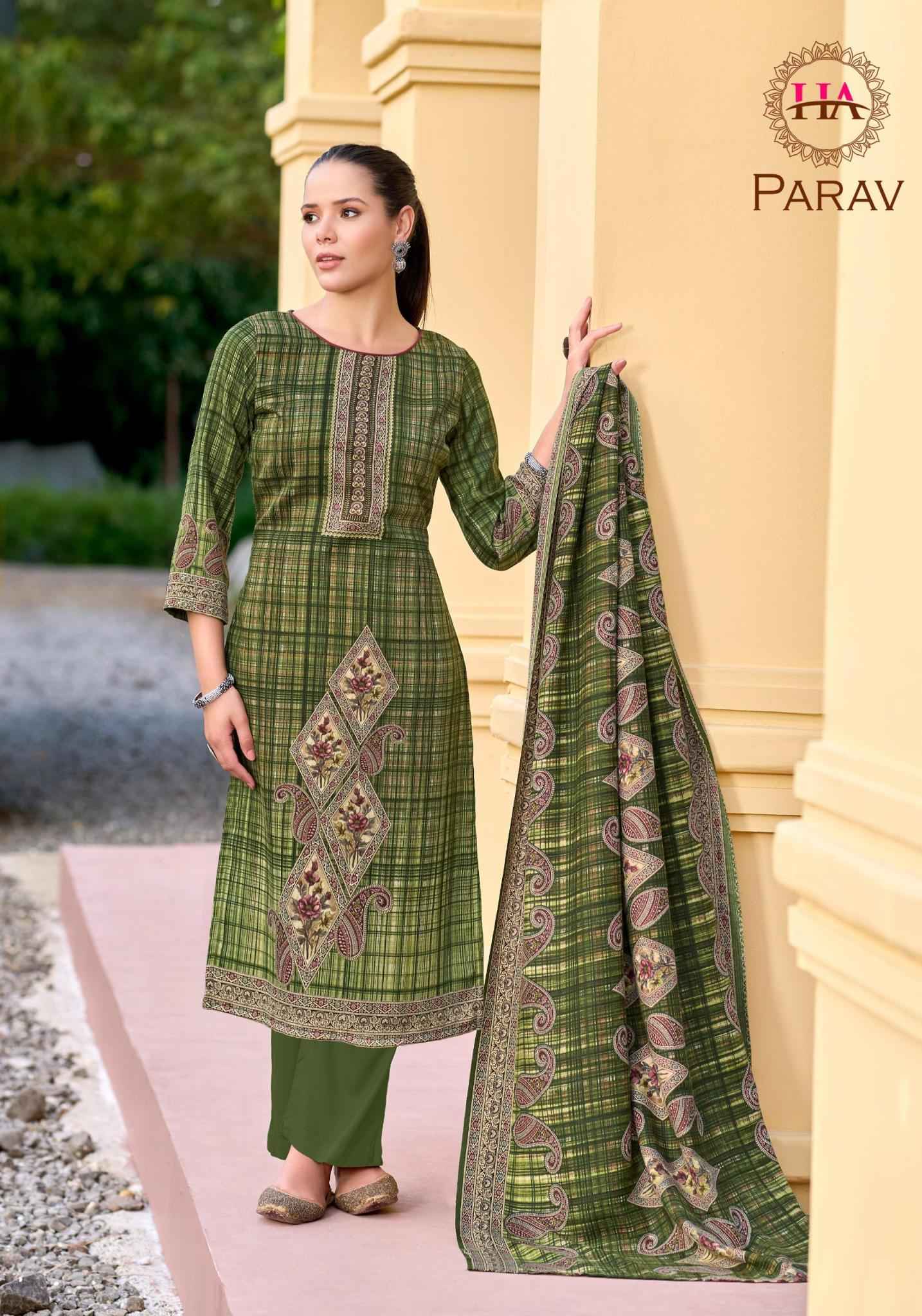 HARSHIT PARAV PREMIUM PASHMINA DRESS MATERIAL AT WHOLESALE PRICE 