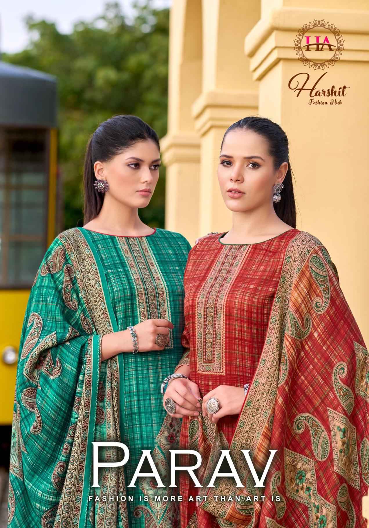 HARSHIT PARAV PREMIUM PASHMINA DRESS MATERIAL AT WHOLESALE PRICE 