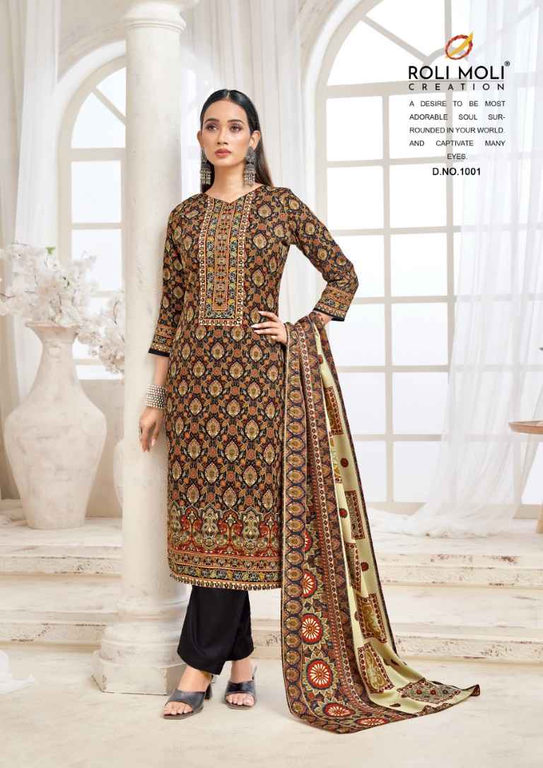 ROLI MOLI KIARA PURE PASHMINA DRESS MATERIAL AT WHOLESALE PRICE