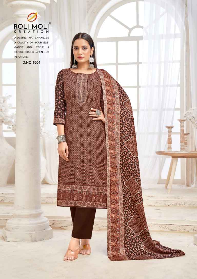 ROLI MOLI KIARA PURE PASHMINA DRESS MATERIAL AT WHOLESALE PRICE