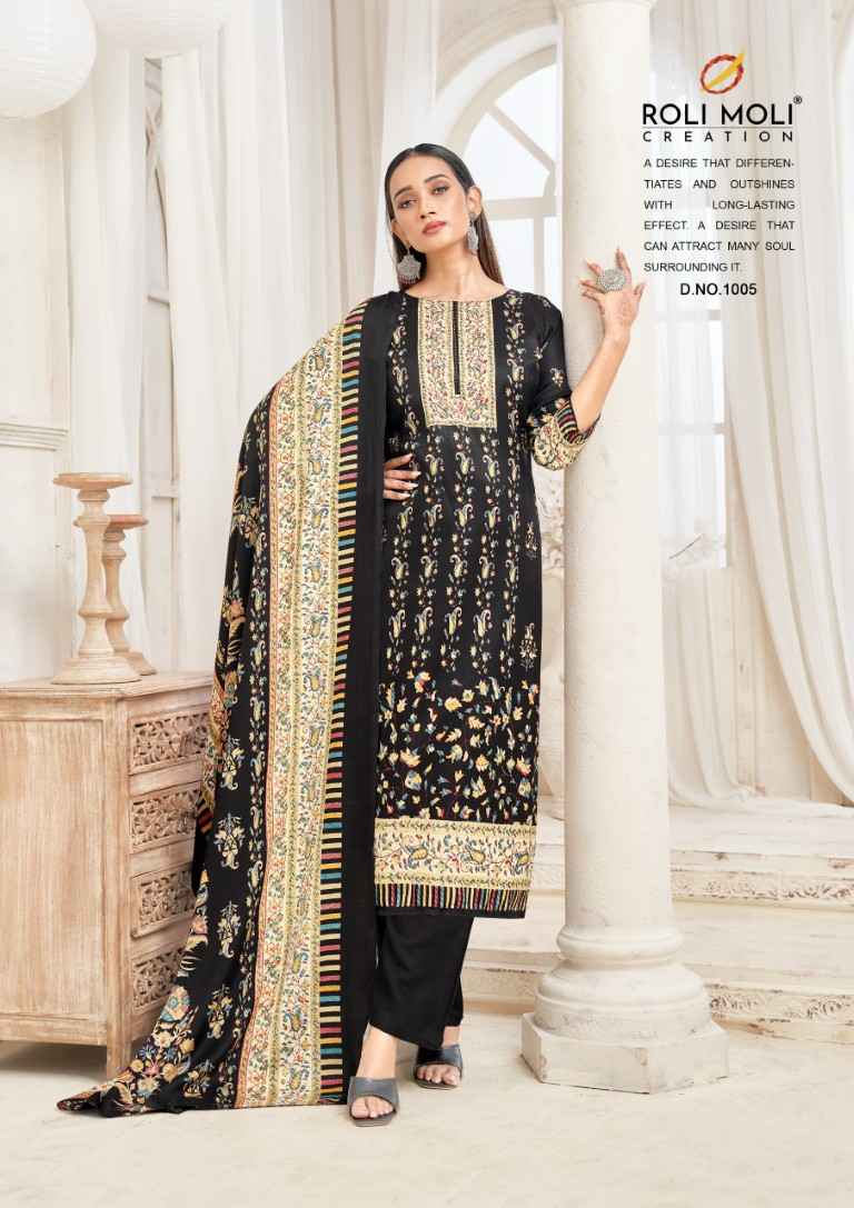 ROLI MOLI KIARA PURE PASHMINA DRESS MATERIAL AT WHOLESALE PRICE