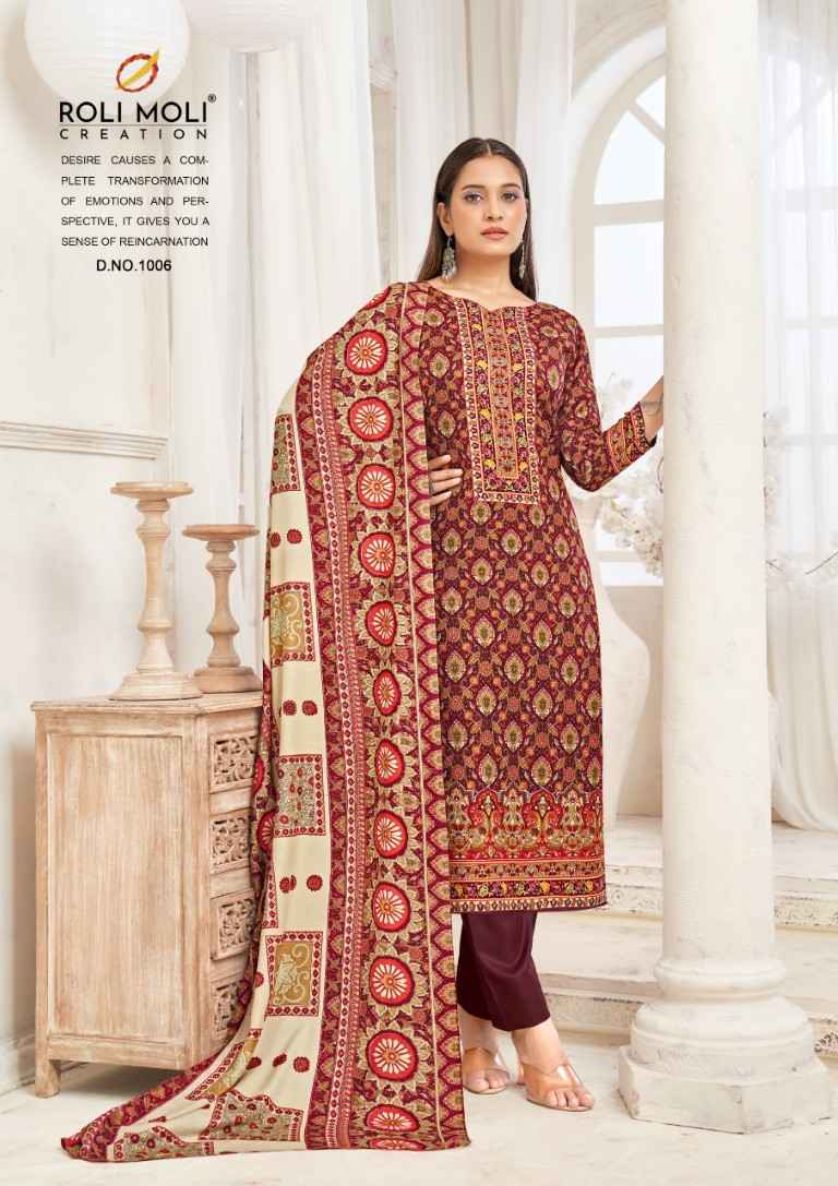 ROLI MOLI KIARA PURE PASHMINA DRESS MATERIAL AT WHOLESALE PRICE