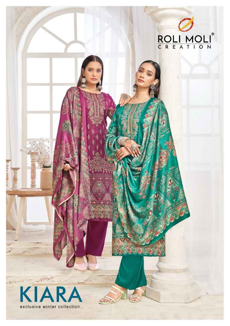 ROLI MOLI KIARA PURE PASHMINA DRESS MATERIAL AT WHOLESALE PRICE