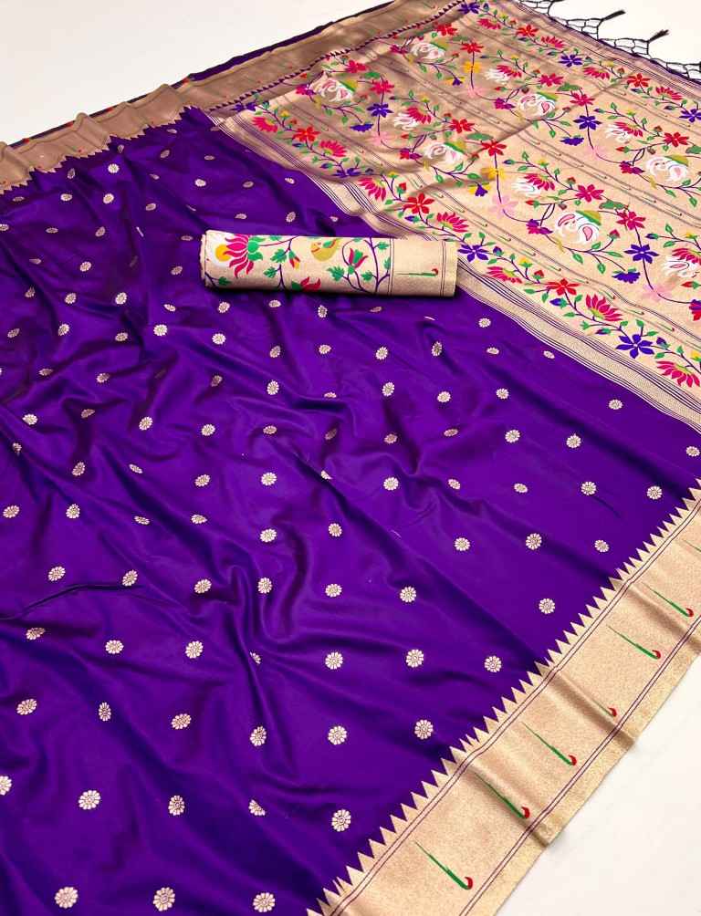 PETHANI SILK GOLDEN ZARI & MEENAKARI THREADS SAREE WHOLESALE PRICE AT ...