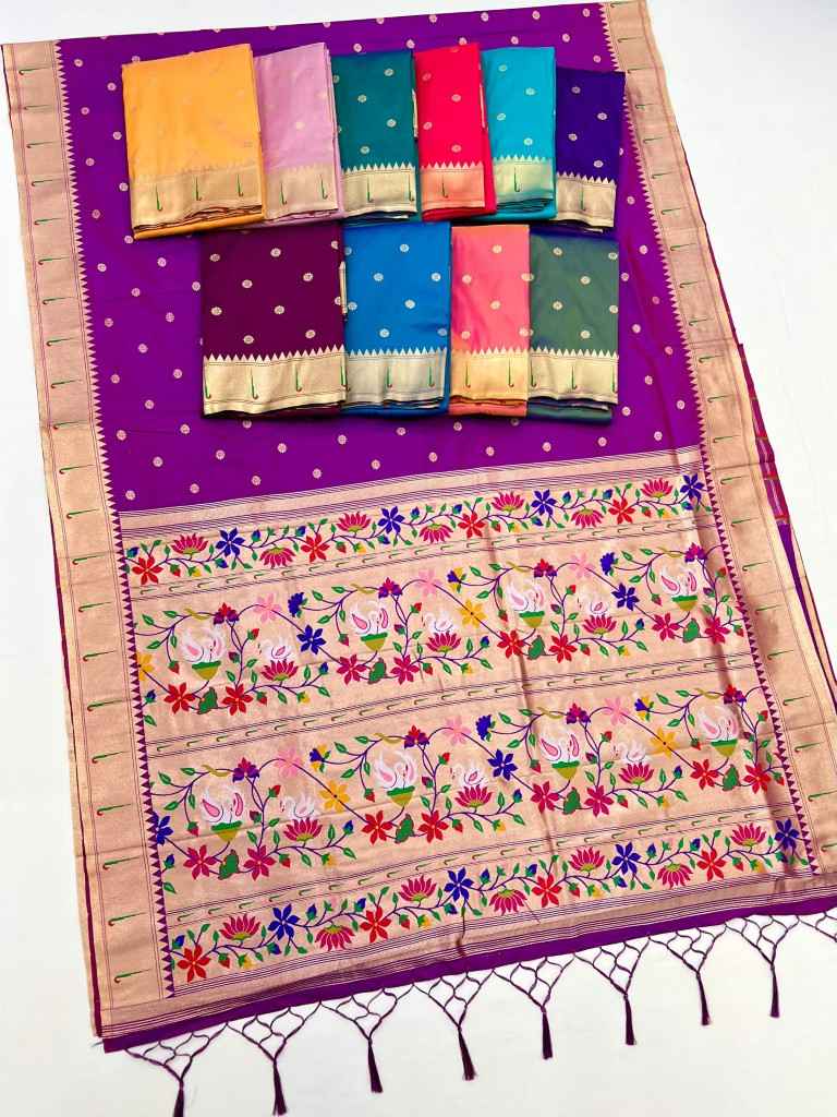 PETHANI SILK GOLDEN ZARI & MEENAKARI THREADS SAREE WHOLESALE PRICE AT ...