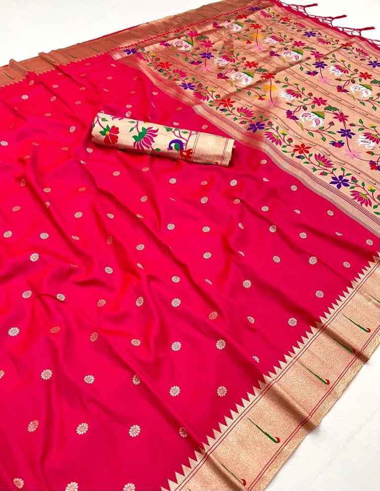 PETHANI SILK GOLDEN ZARI & MEENAKARI THREADS SAREE WHOLESALE PRICE AT ...