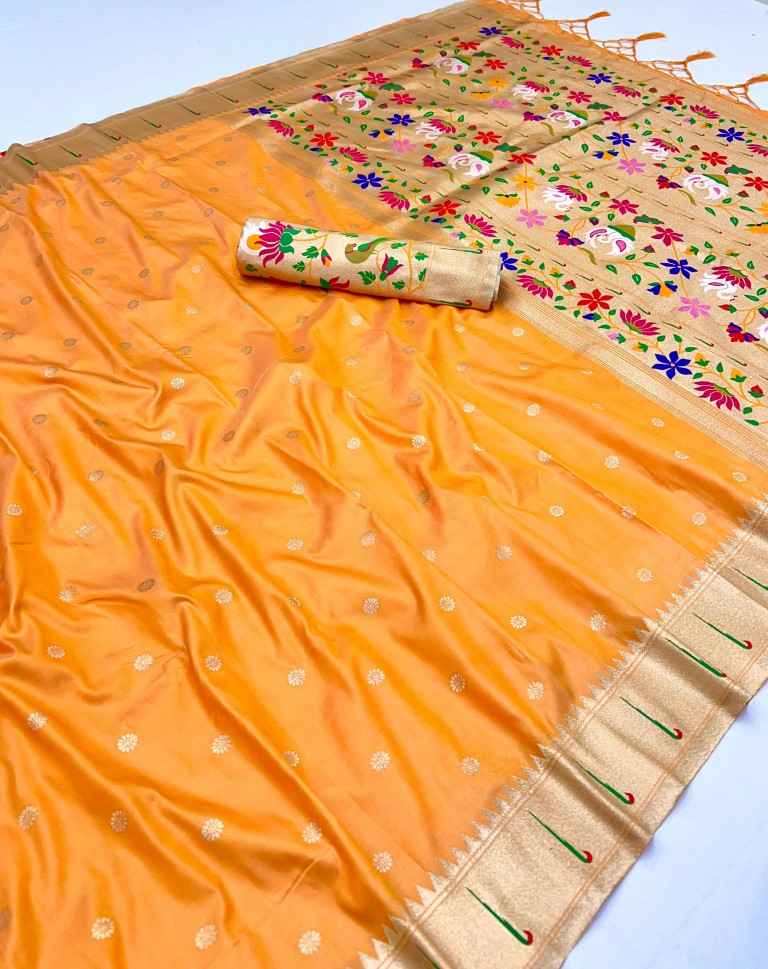 PETHANI SILK GOLDEN ZARI & MEENAKARI THREADS SAREE WHOLESALE PRICE AT ...