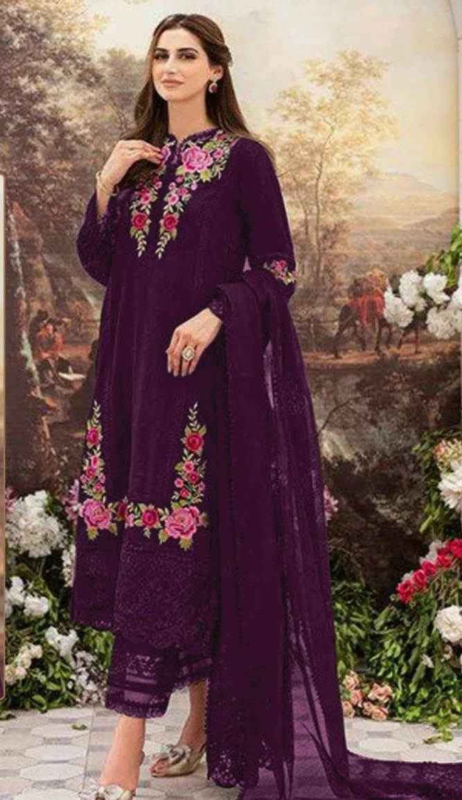 RAMSHA GEORGETTE HEAVY EMBROIDERY DRESS MATERIAL AT WHOLESALE PRICE