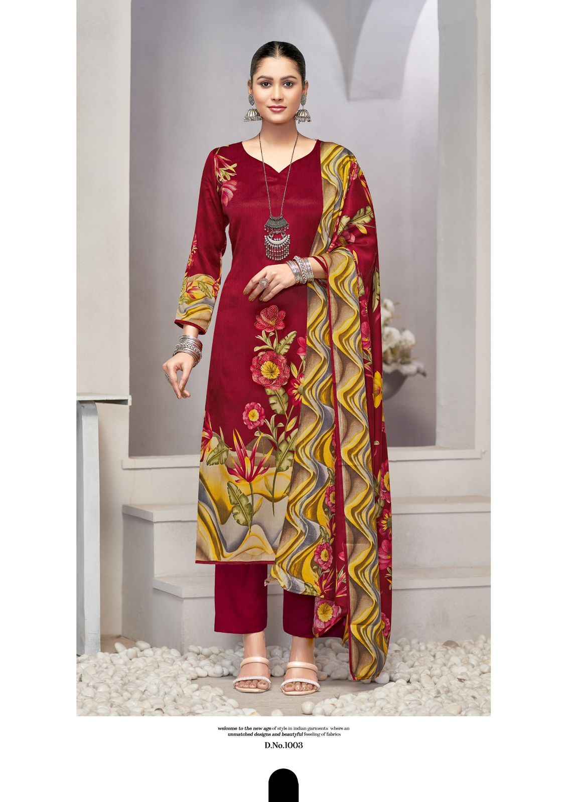 ROLI MOLI ISHARA PASHMINA DRESS MATERIAL AT WHOLESALE PRICE