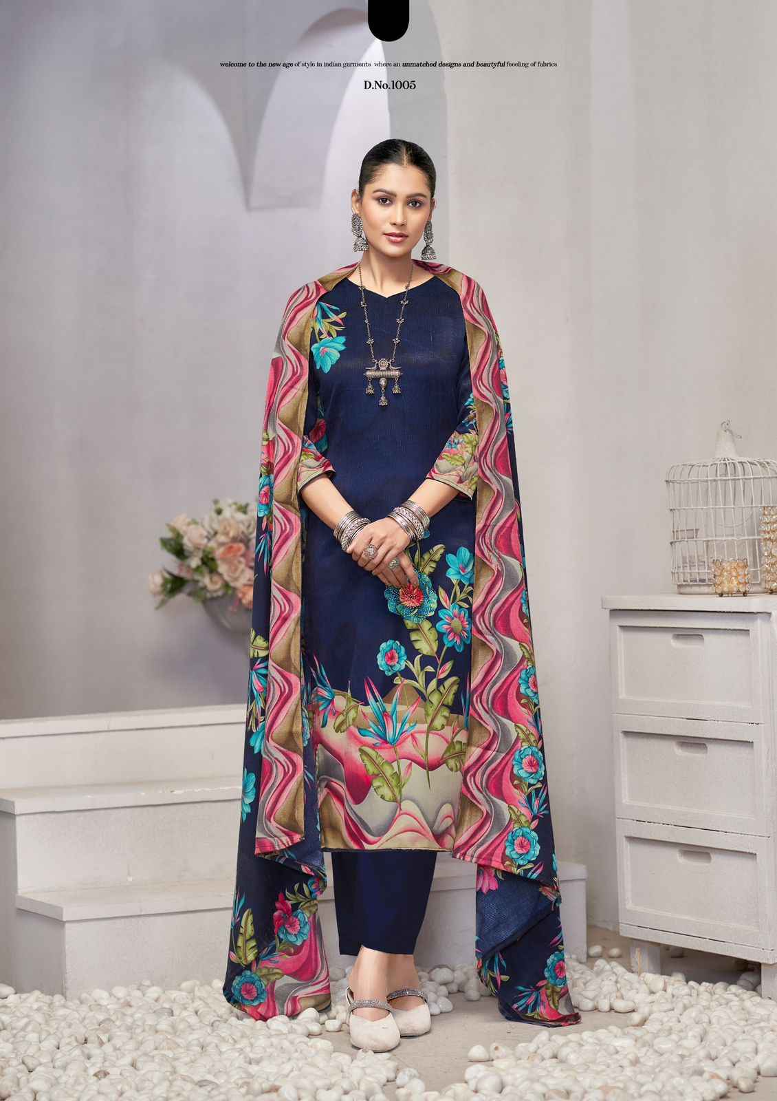 ROLI MOLI ISHARA PASHMINA DRESS MATERIAL AT WHOLESALE PRICE