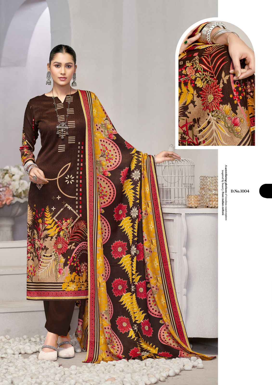 ROLI MOLI ISHARA PASHMINA DRESS MATERIAL AT WHOLESALE PRICE