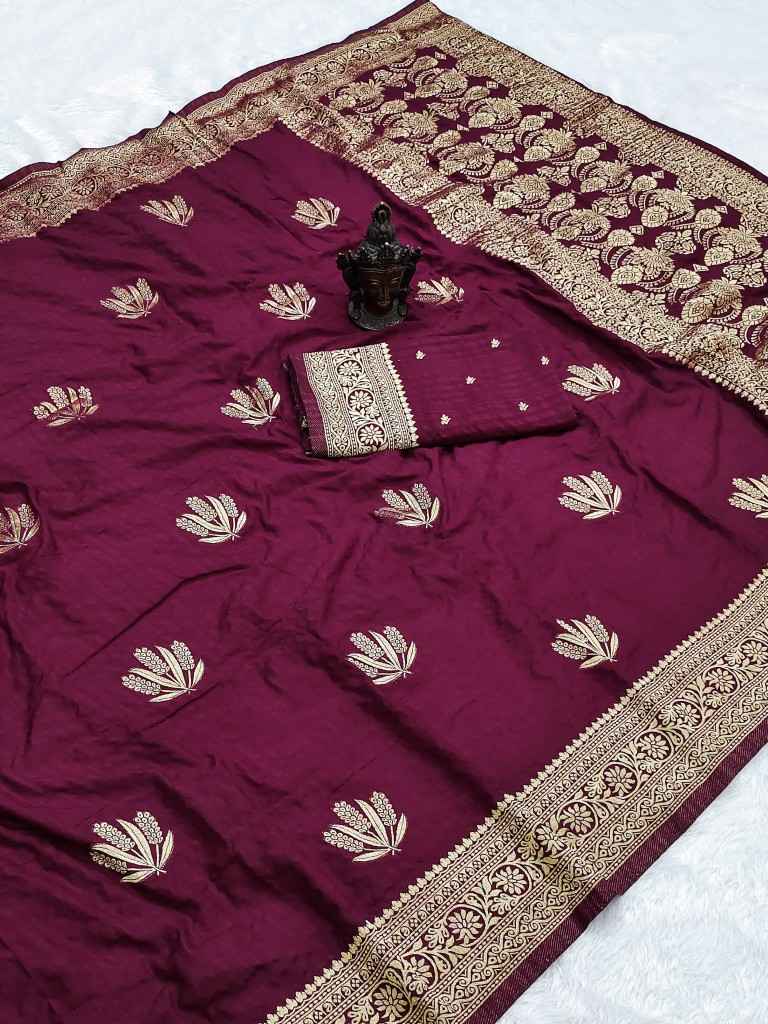 SOFT AND PURE BANARASI CHIFFON GEROGETTE SELF ZARI WEAVING SAREE AT WHOLESALE PRICE