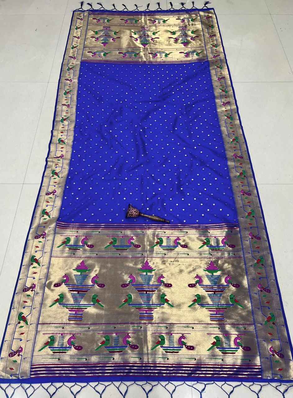 SOFT SILK TEMPLE BORDER WITH BROCKET BUTTI DUPATTA AT WHOLESALE PRICE