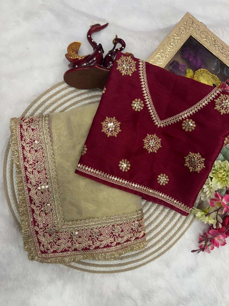 SOFT TWIL NET EQUANCE AND DORI EMBROIDERY WORK SAREE AT WHOLESALE PRICE