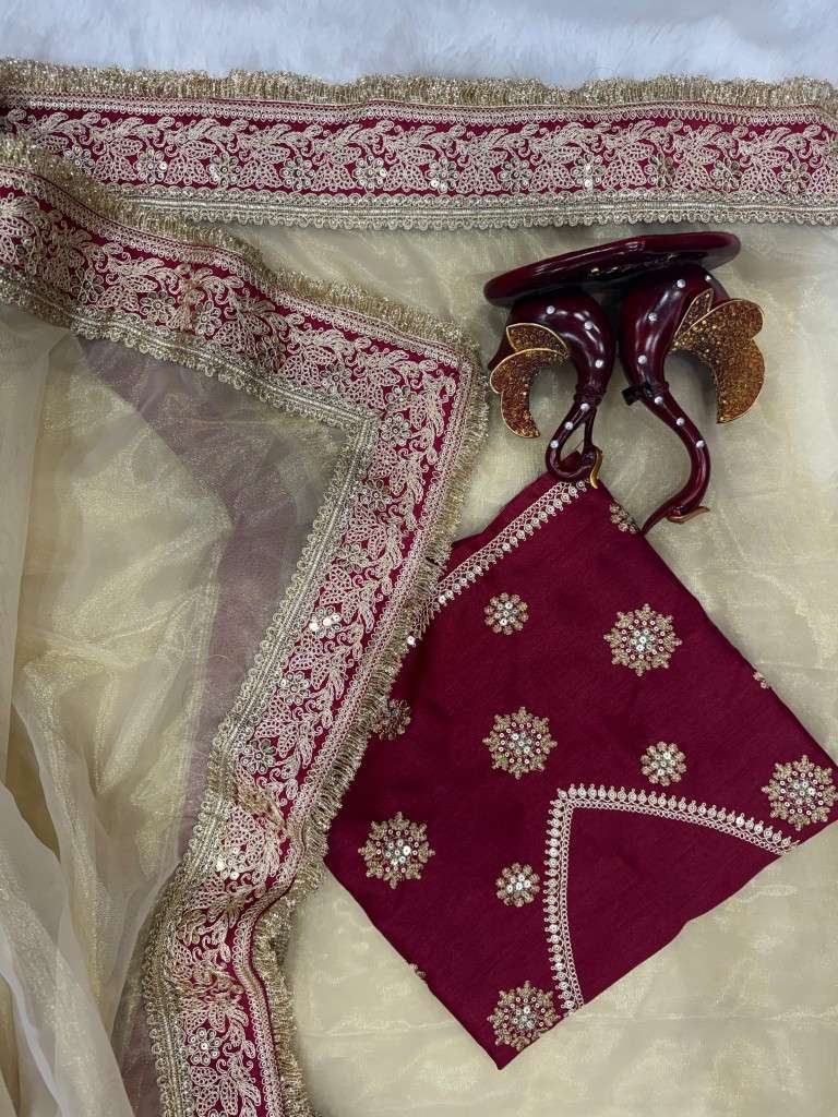 SOFT TWIL NET EQUANCE AND DORI EMBROIDERY WORK SAREE AT WHOLESALE PRICE