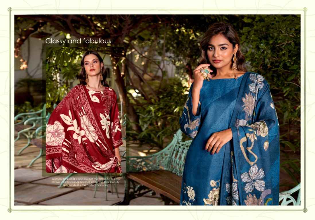 ZULFAT ANTARA PURE WOOLLEN PASHMINA DRESS MATERIAL AT WHOLESALE PRICE
