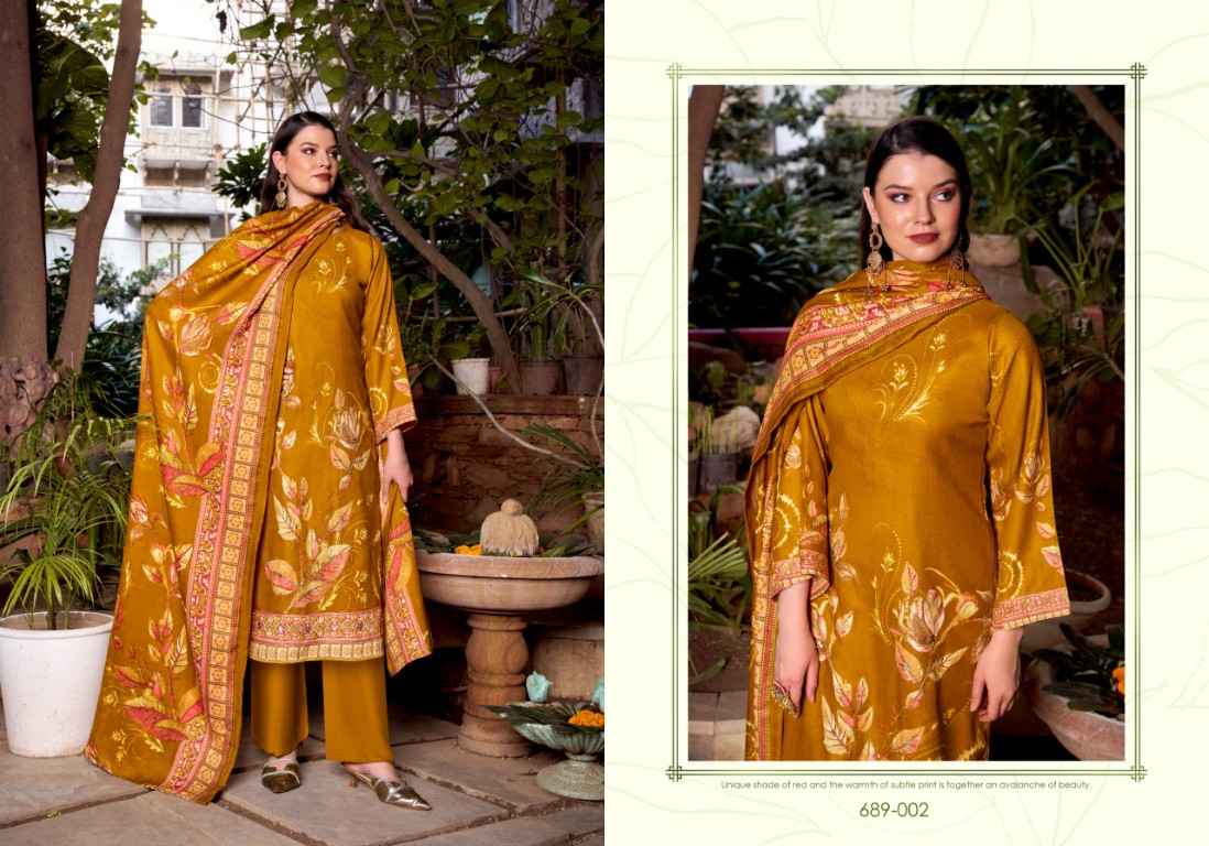 ZULFAT ANTARA PURE WOOLLEN PASHMINA DRESS MATERIAL AT WHOLESALE PRICE