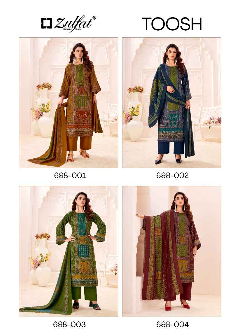 ZULFAT TOOSH EXCLUSIVE WOOLLEN PASHMINA DRESS MATERIAL AT WHOLESALE PRICE