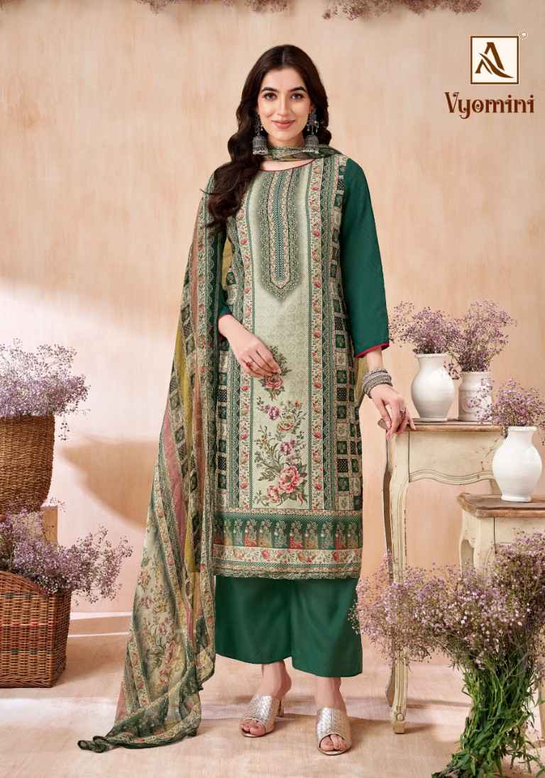 ALOK VYOMINI VISCOSE MASLIN DIGITAL PRINT DRESS MATERIAL AT WHOLESALE PRICE