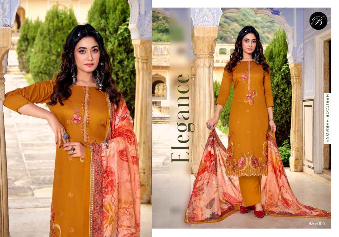 BELLIZA ZARQASH VOL 13 PURE HEAVY JAM COTTON DRESS MATERIAL AT WHOLESALE PRICE