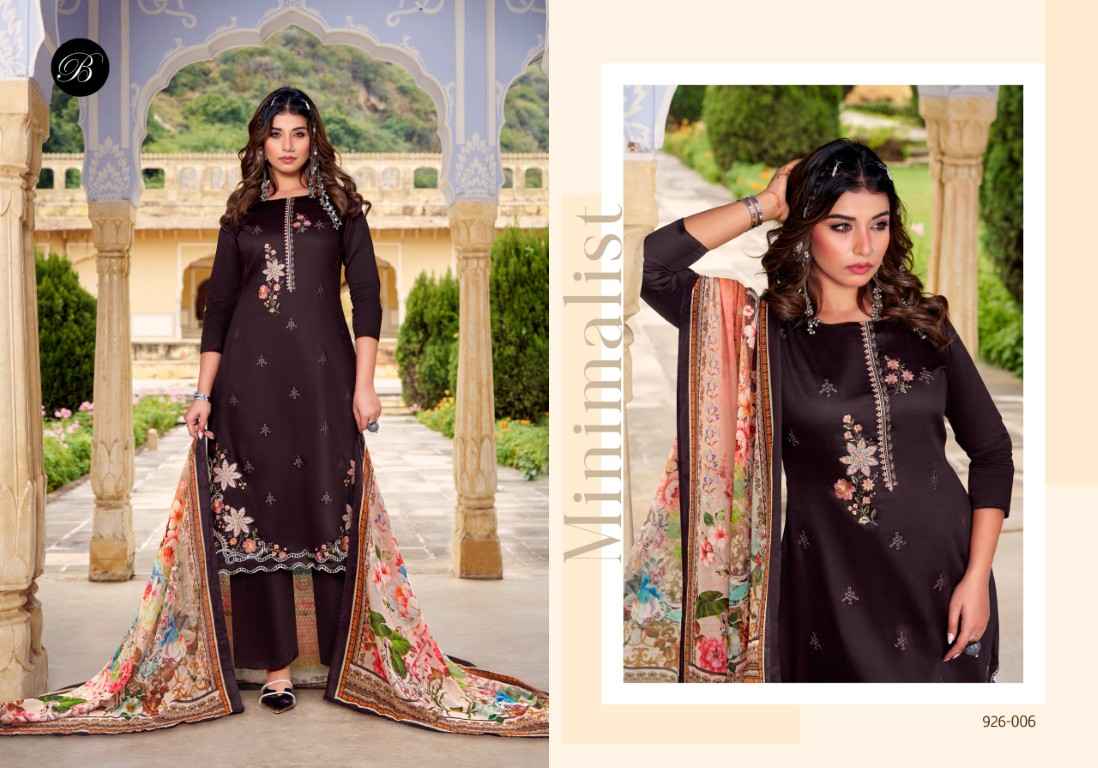 BELLIZA ZARQASH VOL 13 PURE HEAVY JAM COTTON DRESS MATERIAL AT WHOLESALE PRICE