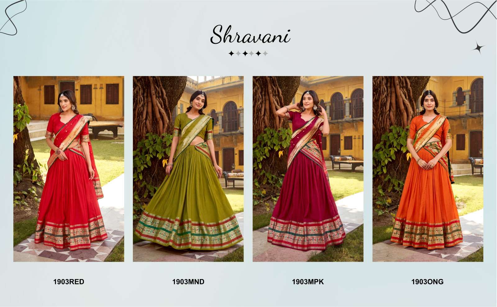 PURE CHANDERI ZARI WEAVING WORK PAITHANI LEHENGA CHOLI AT WHOLESALE PRICE