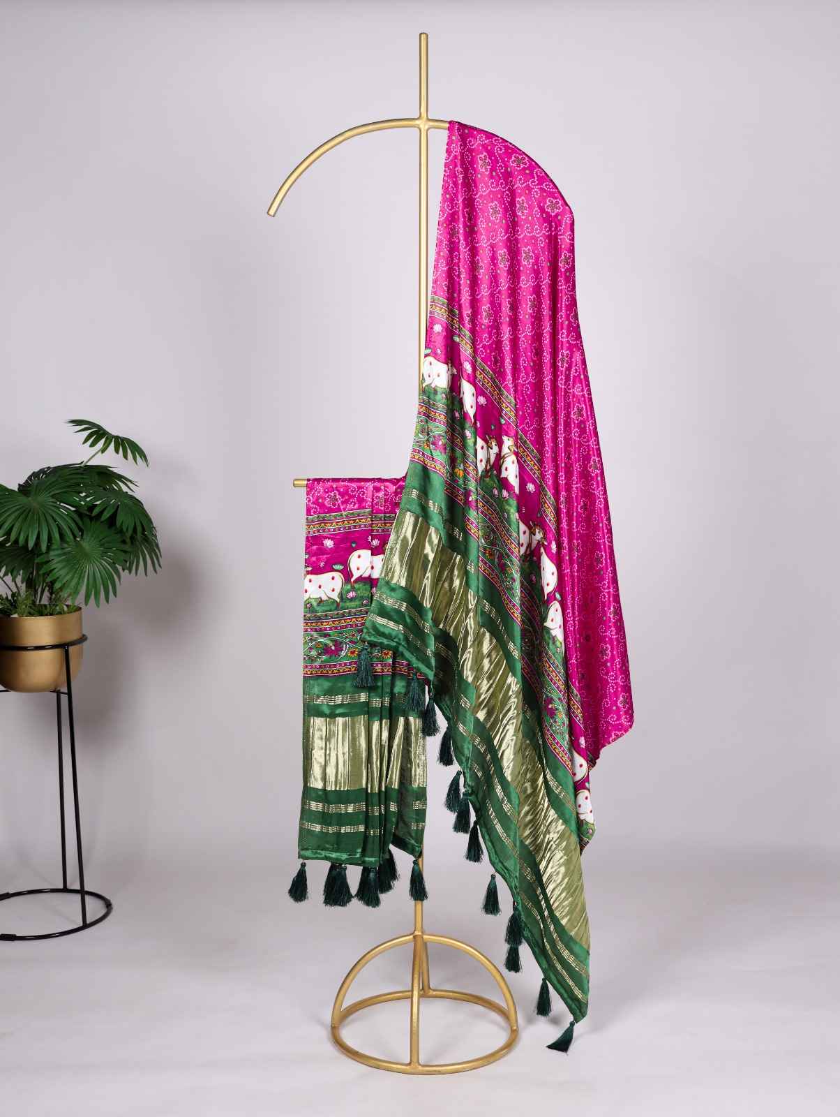 PURE GAJI SILK DIGITAL PRINTED BANDHEJ DUPATTA AT WHOLESALE PRICE