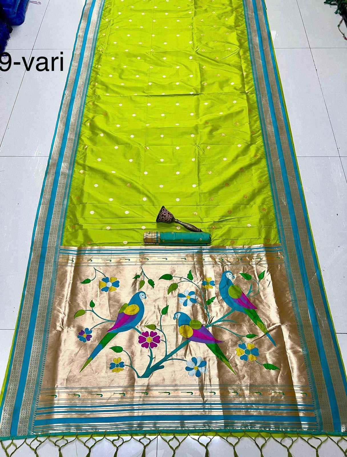 PURE SOFT KANCHIVRAM PETHANI SILK ZARI WEAVING 9 YARD SAREE AT WHOLESALE PRICE