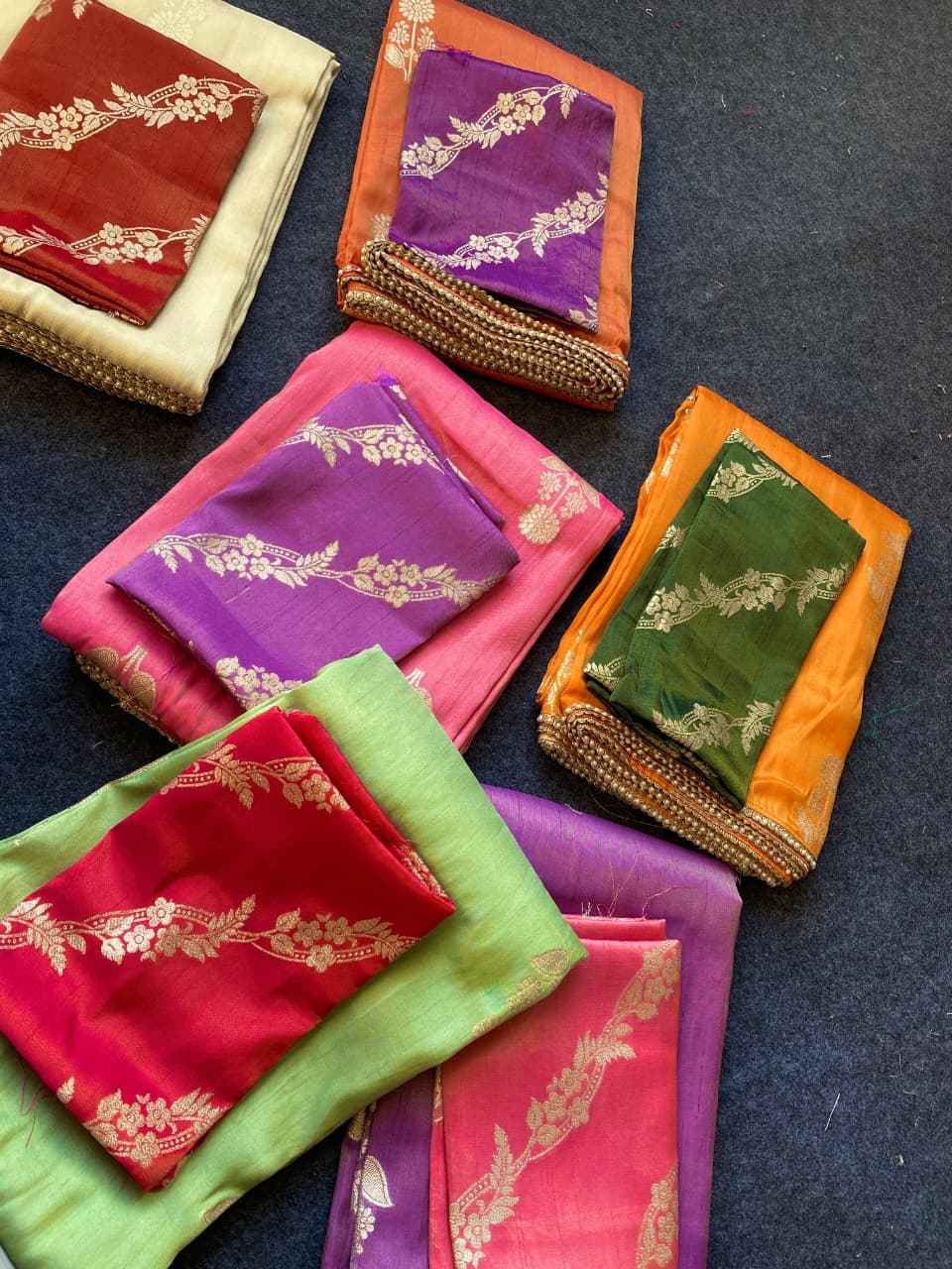 PURE VISCOSE DOLA SILK ZARI WEAVING SAREE AT WHOLESALE PRICE