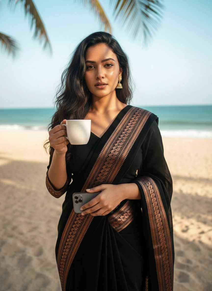 PURE VISCOSE SILK WITH HEAVY ZARI WEAVING BORDER SAREE AT WHOLESALE PRICE