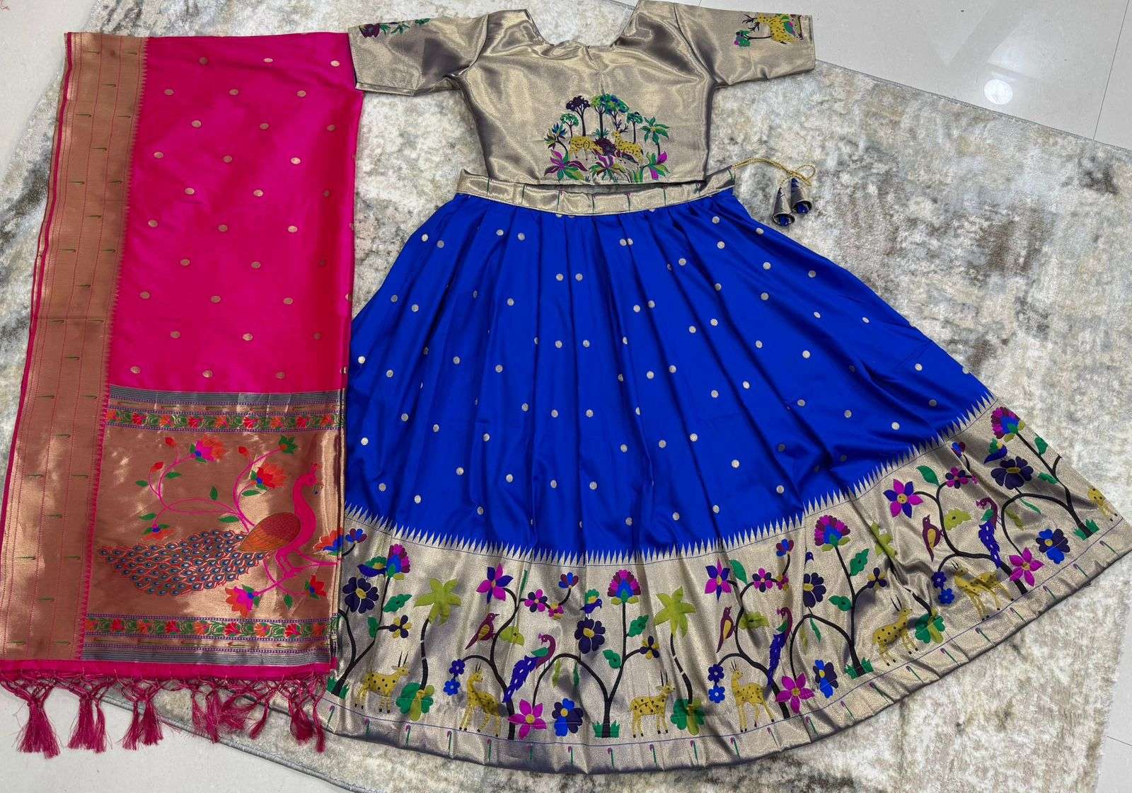SOFT BANARASI PAITHANI SILK WEAVING LEHENGA CHOLI AT WHOLESALE PRICE