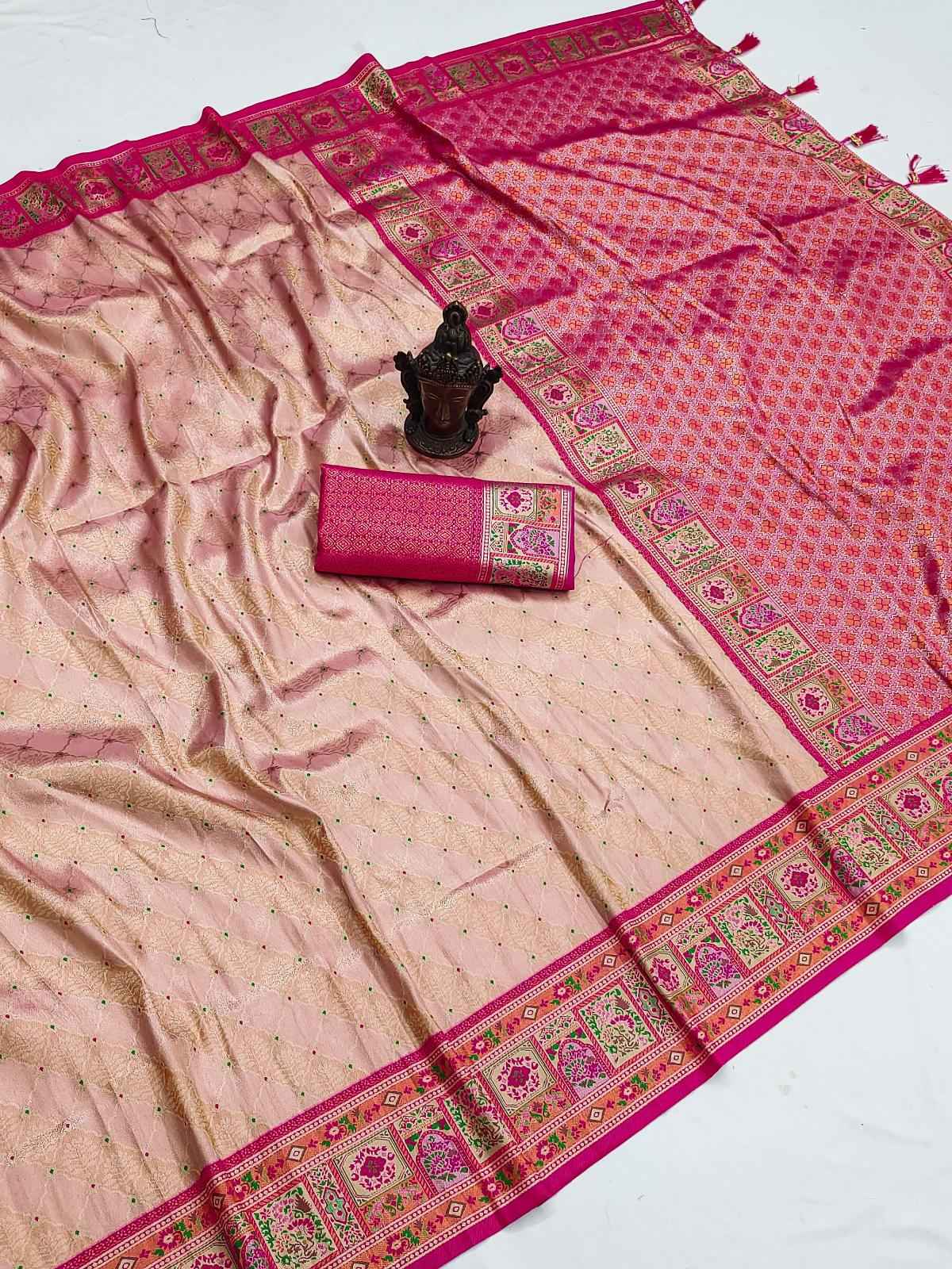 SOFT KANJIVARAM TISSUR SILK ZARI WEAVING SAREE AT WHOLESALE PRICE