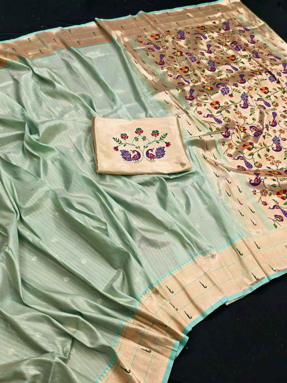 SOFT ORGANZA TISSUE PAITHANI SILK PRIMIUM SAREE AT WHOLESALE PRICE