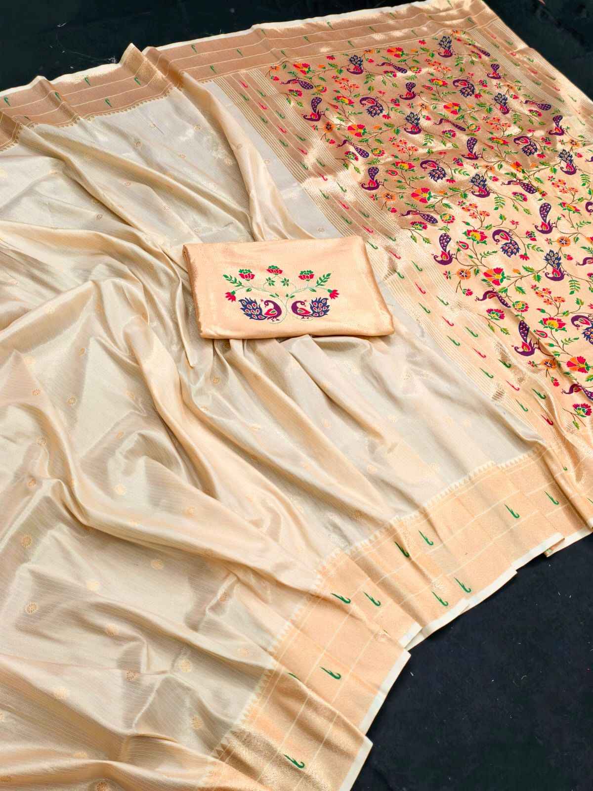 SOFT ORGANZA TISSUE PAITHANI SILK PRIMIUM SAREE AT WHOLESALE PRICE