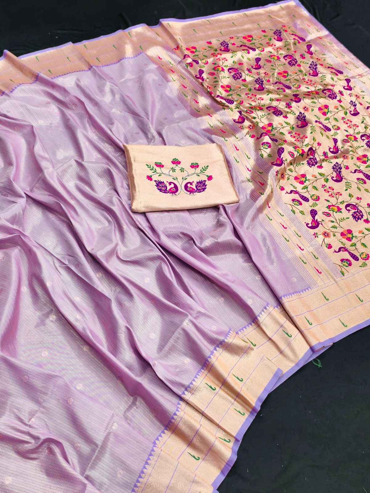 SOFT ORGANZA TISSUE PAITHANI SILK PRIMIUM SAREE AT WHOLESALE PRICE