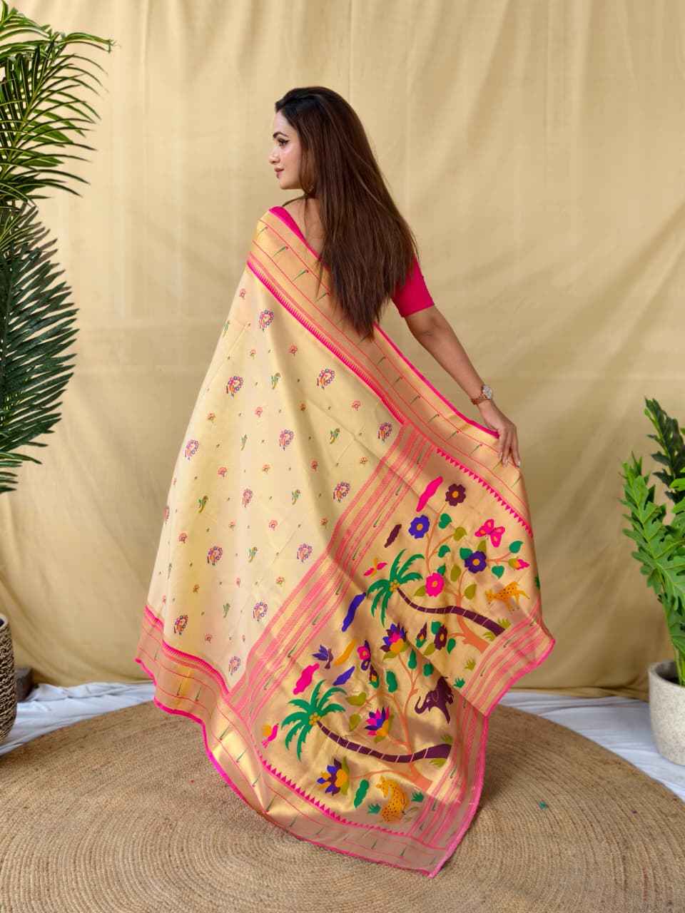  TISSUE SILK RICH PAITHANI WEAVING SAREE AT WHOLESALE PRICE