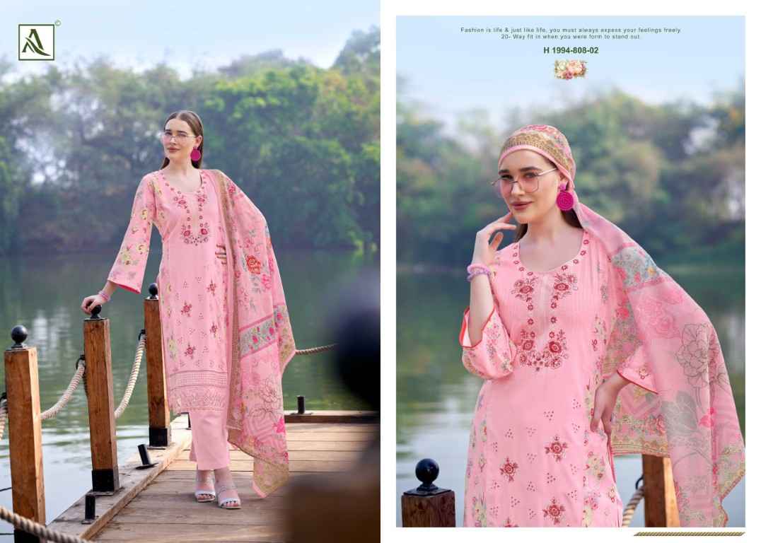 ALOK FLORIS PURE VISCOSE REYON EMBROIDERY WORK DRESS MATERIAL AT WHOLESALE PRICE 