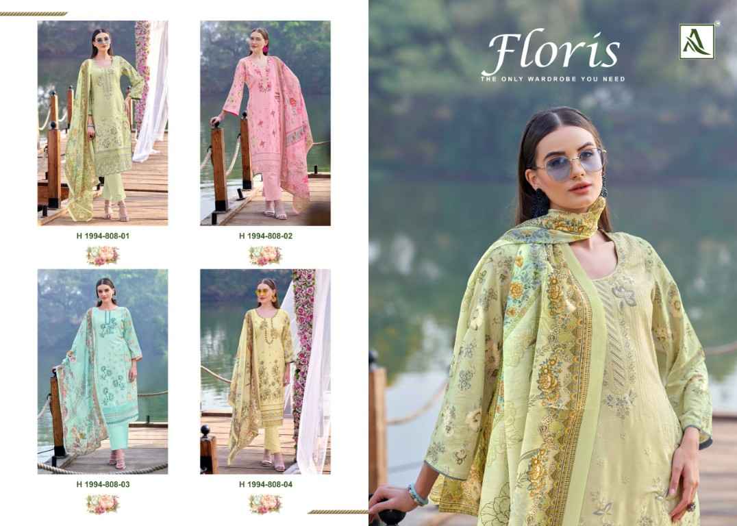 ALOK FLORIS PURE VISCOSE REYON EMBROIDERY WORK DRESS MATERIAL AT WHOLESALE PRICE 